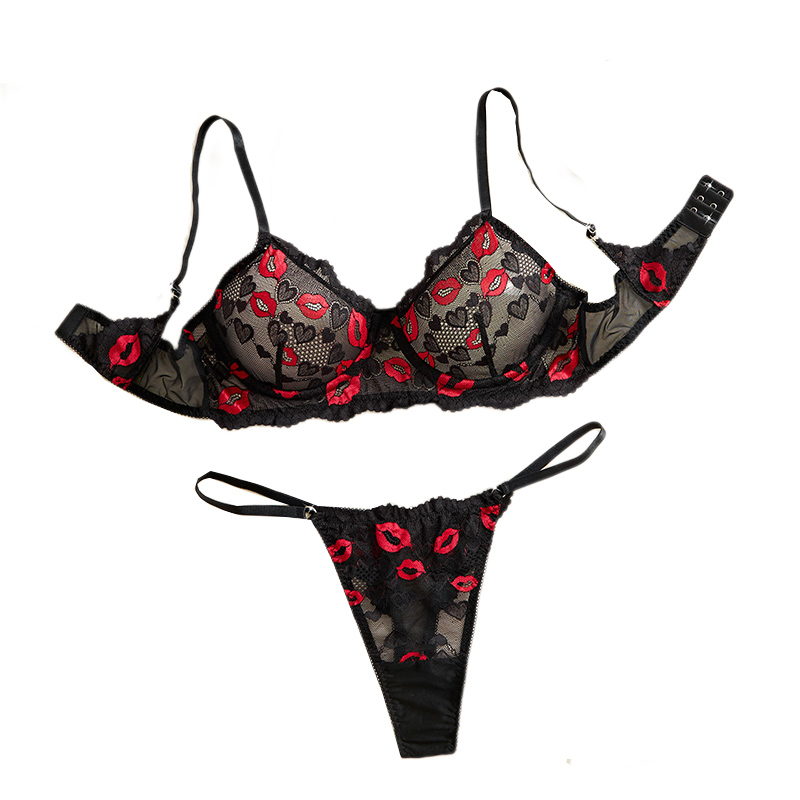 ชุดชั้นในลูกไม้โปร่งใสเซ็กซี่  - Lace Bralette Set บทวิจารณ์และราคา