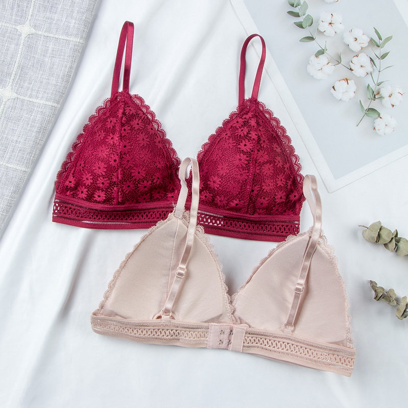 เซ็กซี่ Floral Lace Bra Top สํ - Lace Bralette Set บทวิจารณ์และราคา